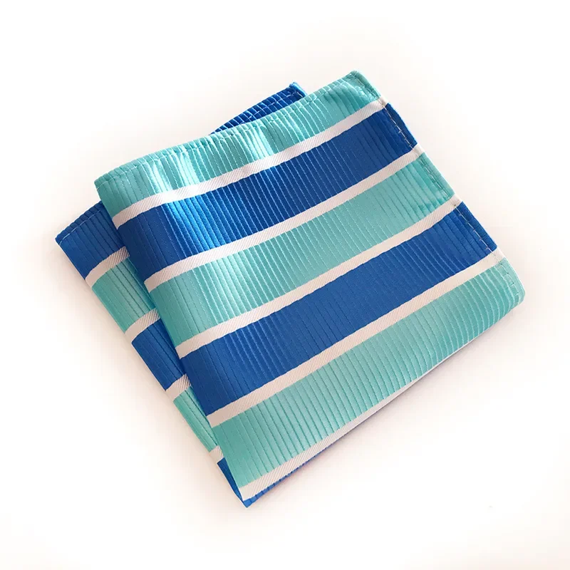 67 Style Luxury Striped Men Pocket Square Hanky Classic Wedding Party Handkerchief Soft Silk Vintage Hankies Chest Towel