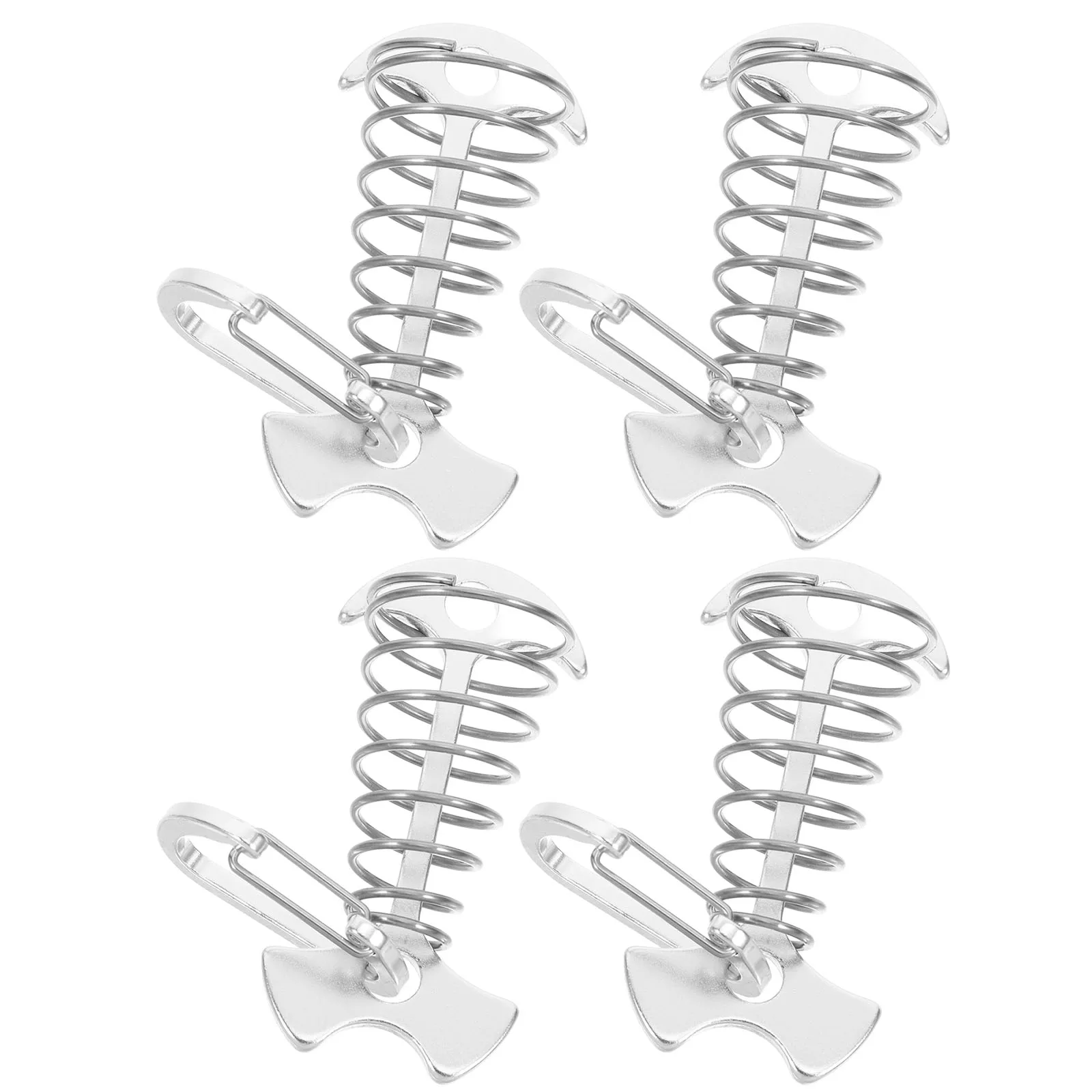 

4pcs Fish Bone Stakes Lightweight Camping Tent Accessories Down Anchors Reusable Outdoor Gear Enhanced Stability
