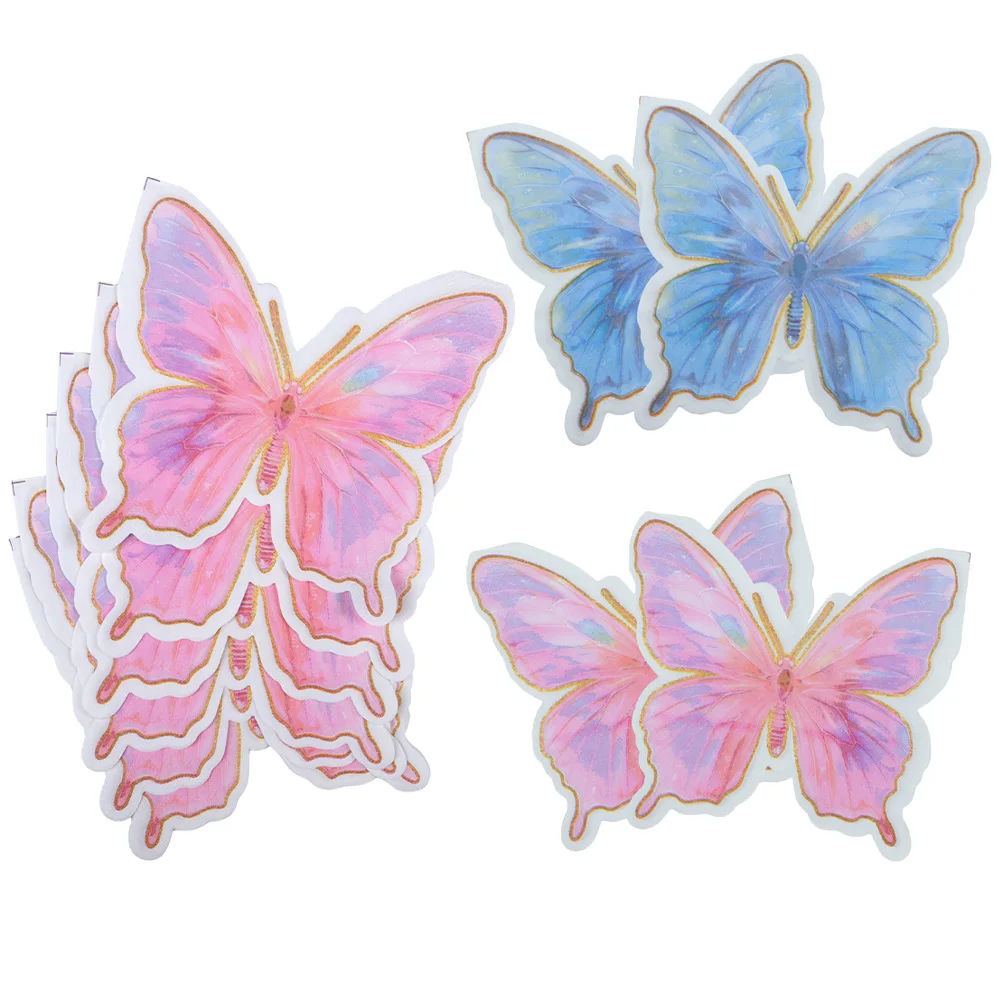 

Shaped Pink Blue Butterfly Decoupage Paper Napkins for Wedding Birthday Party Supplies Baby Shower DIY Table Decor Craft 냅킨