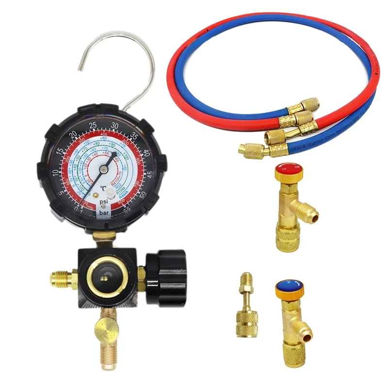 

R134A Low Side Pressure Gauge R410A R22 R404A Single Manifold Gauge For Air Condition Refrigerant Charging