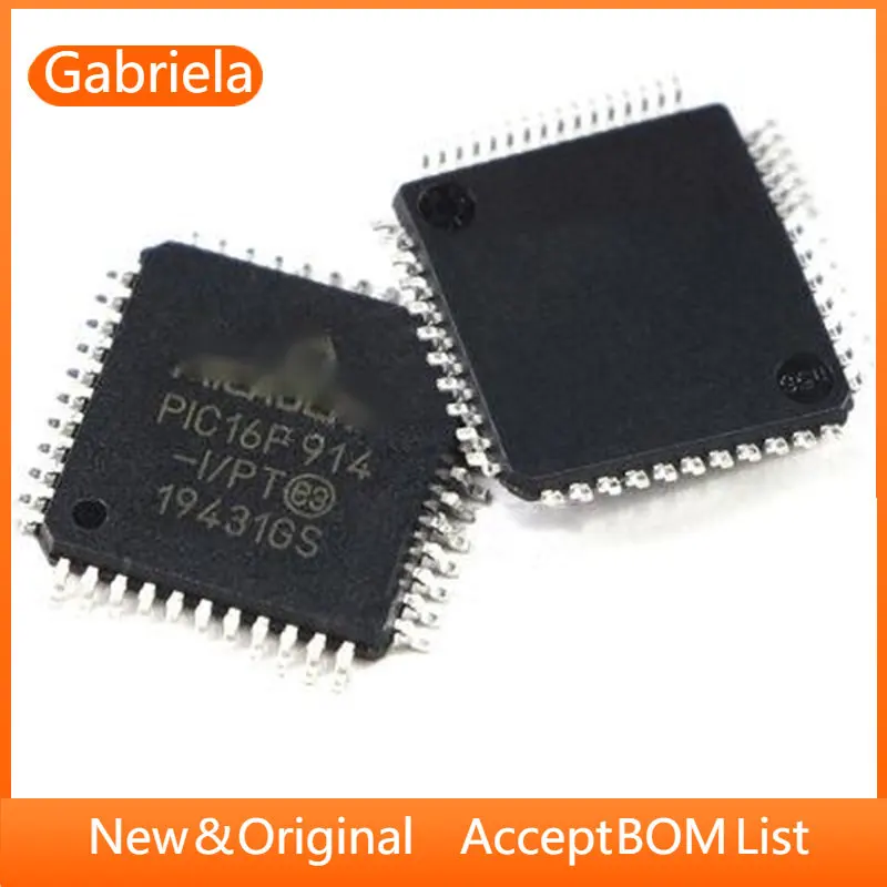 2-5Pcs  PIC16F914-I/PT PIC16F917-I/PT TQFP44