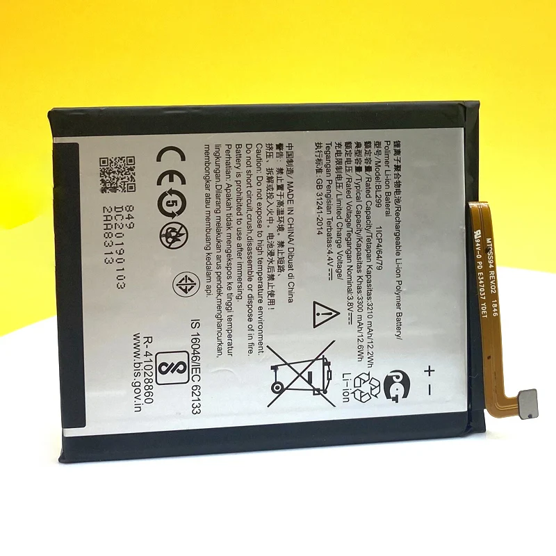 100% NEW Battery For Lenovo Z5s L78071 6.3 inch 3300mAh BL299 In Stock