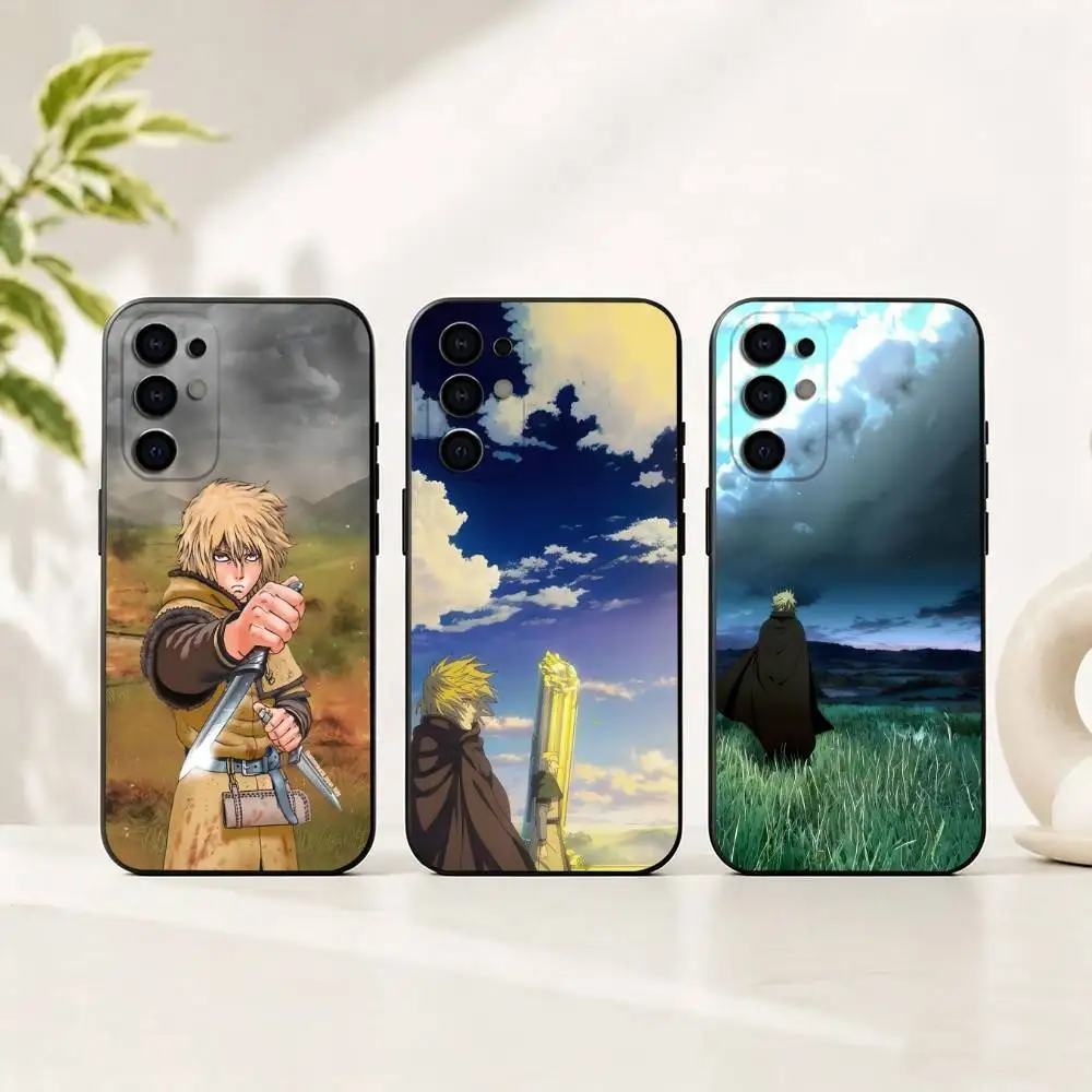 

Anime Vinland Saga Thorfinn Phone Case Black Silicone Soft For Samsung S25,S24,S21,S22,S23,S30,Ultra,S20,Plus,Fe,Lite