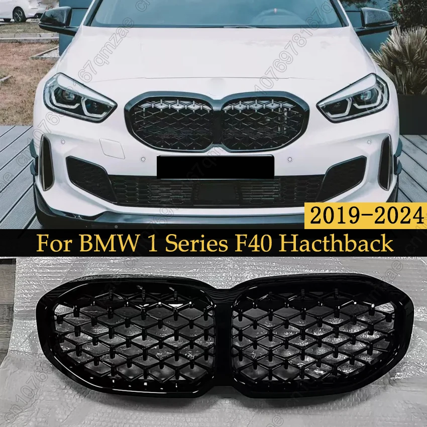 

Kidney Grille For BMW 1 Series F40 116i 118i 120i 128ti 116d 118d 120d M135i xDrive 2019-2024 Front Bumper Auto Decor Grill