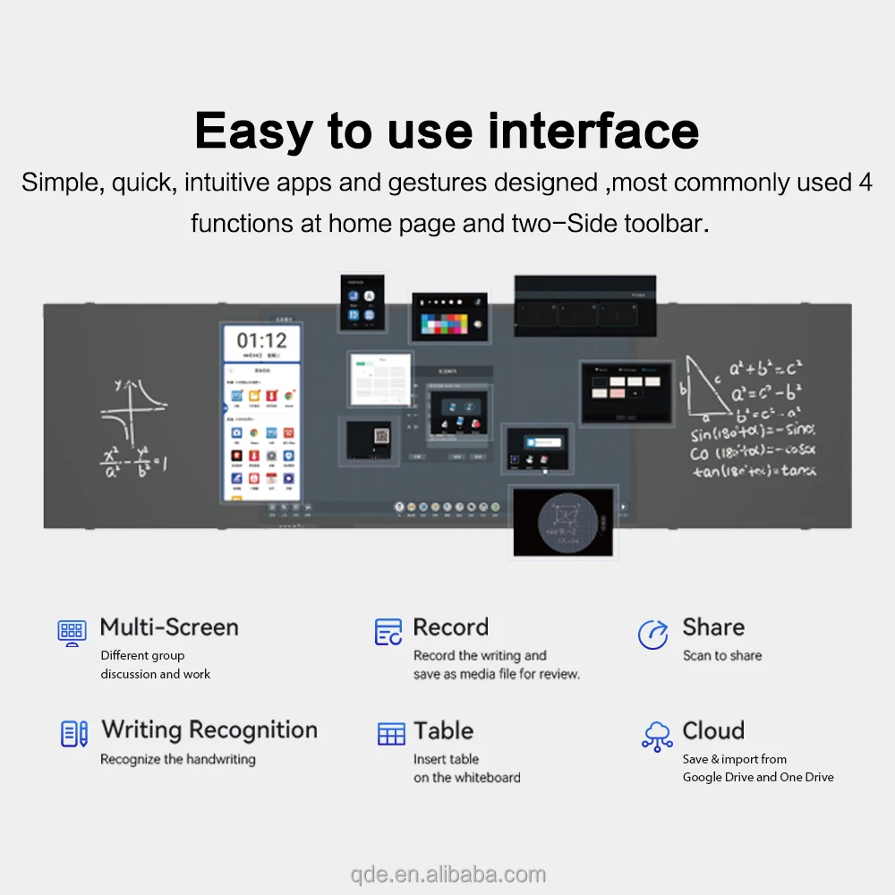Cyfrowa tablica interaktywna LED 4K z inteligentnym ekranem dotykowym Nano Blackboard