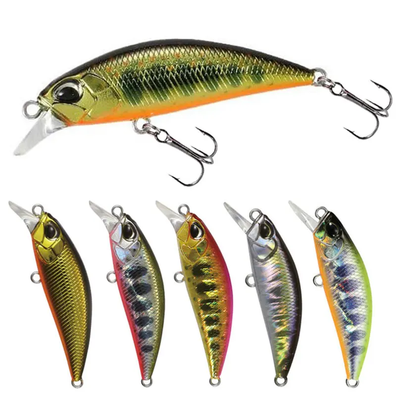 1PCS  Fishing Lure Quality Minnow Lure 3D Eyes Plastic Hard Bait Pesca38mm 3.2g Artificial Jig Wobblers Crankbait Fishing Bait