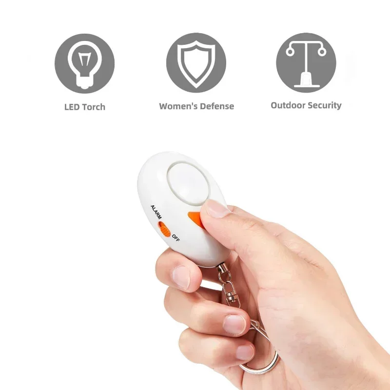 

125db Self Defense Emergency Alarm Keychains Personal Protection Alarm Safety Security Anti-Attack Loud Alarm