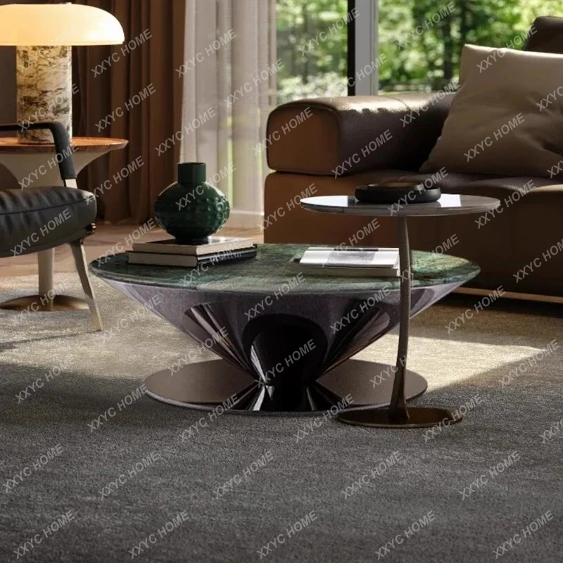 

YYNatural luxury stone coffee table Modern simple light luxury small apartment high-end villa living room sofa