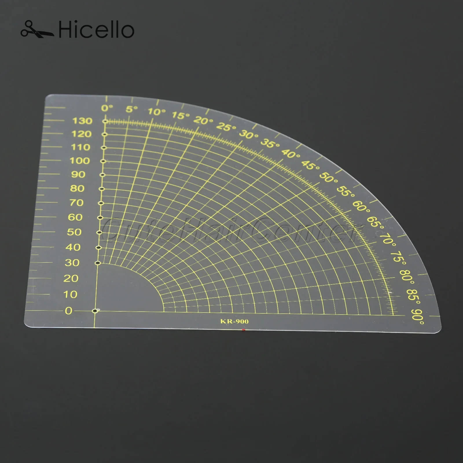 Tailor Sewing Ruler Transparent Plastic Sector Patchwork 18*16cm fan-shaped Ruler Quilt Foot Rule-foot Seam Measue Tool Hicello