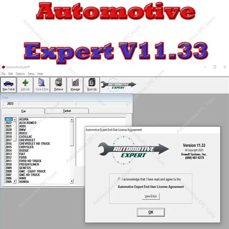 Picture 5: Automotive Expert V11.33 Car Repair Software obd2 scanner Best Shop Management Software TIME Unexpire Patch Car Maintenance Tool