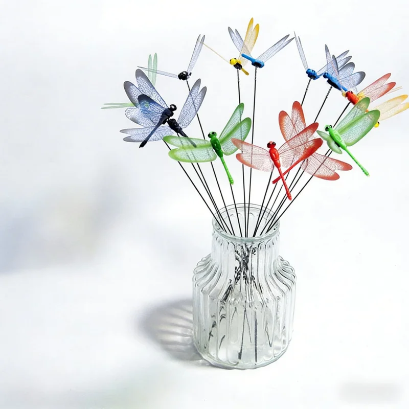 

Трехмерные наклейки на стену в форме стрекозы для декора дома, оформления фона и сада, 5 шт.