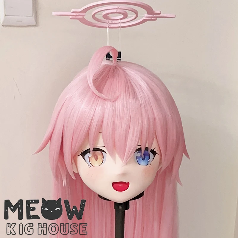 

(MEO514) Customize Handmade Full Head Lockable Crossdress Male to Female Japanese Cartoon Anime Game Character Kigurumi Mask