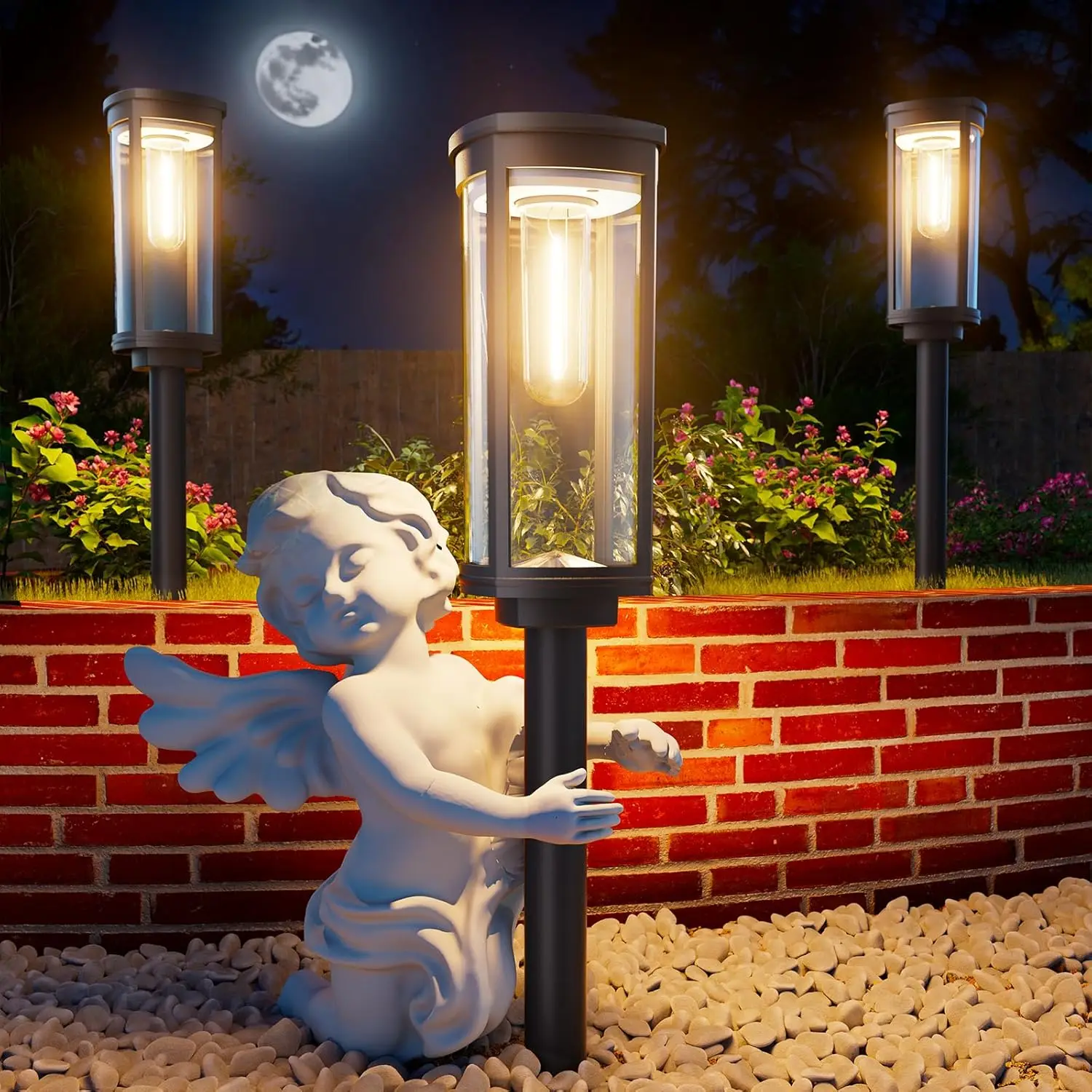 Flood Lights Heavy Metal 6in 12 Pack Waterproof Summer Blue