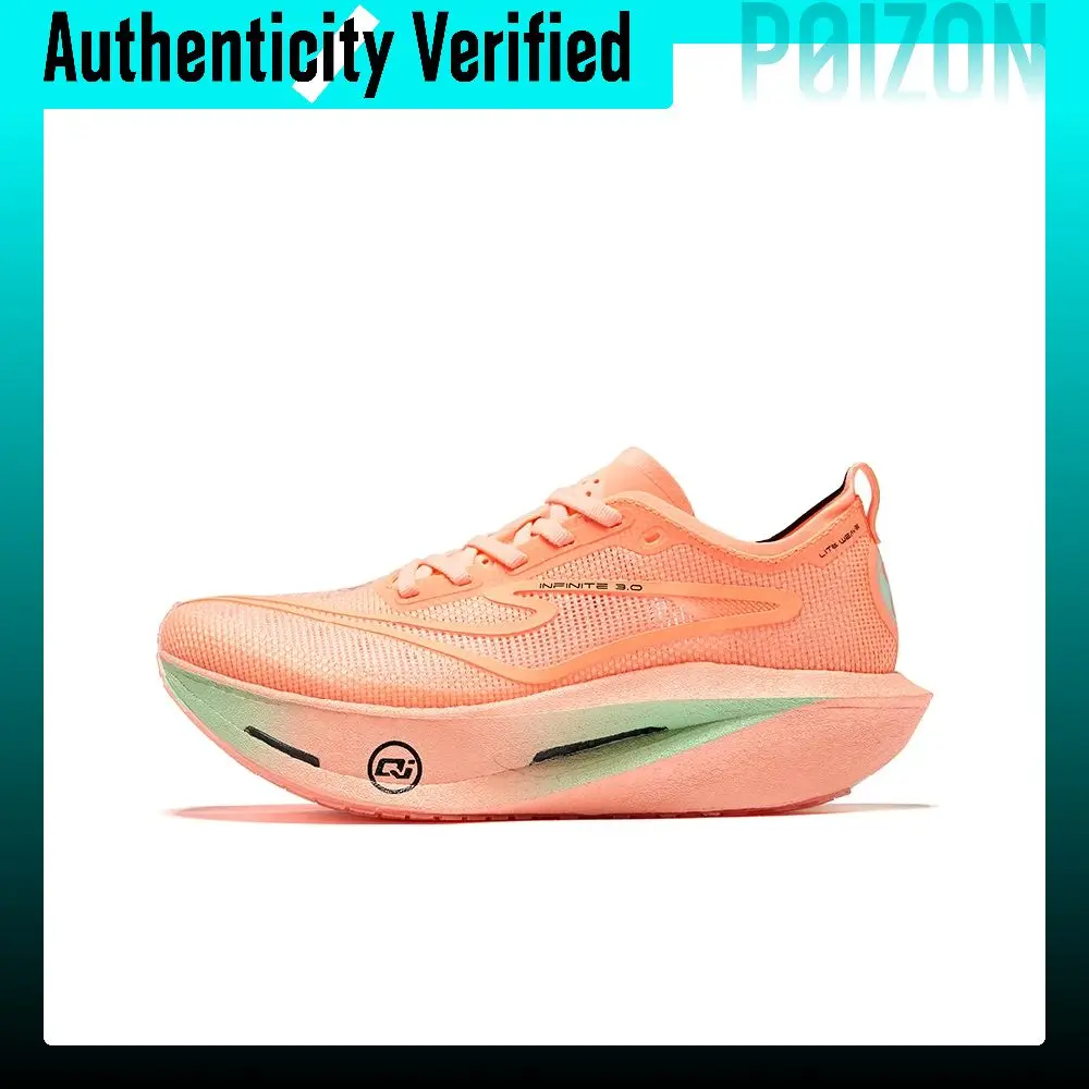 Erke INFINITE 3.0 Low top Carbon Plate Running Shoes Women's Peach Blossom Fairy Colorway 12125103235-208