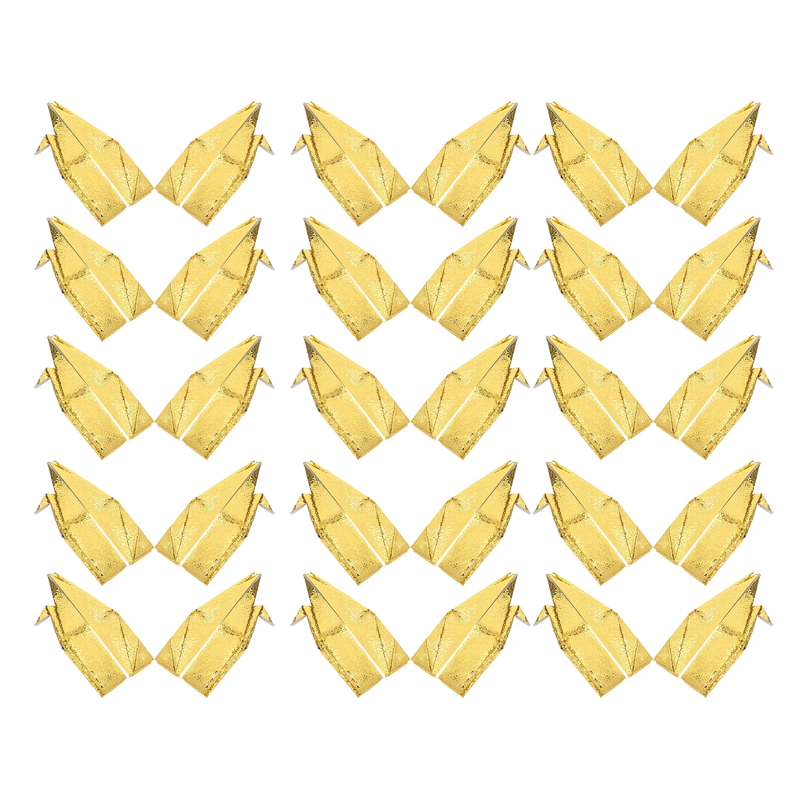 

30Pcs Elegant Gold Origami Cranes Prefolded Paper Crane Ornaments for Event Table Centerpieces Gold Paper Decorations