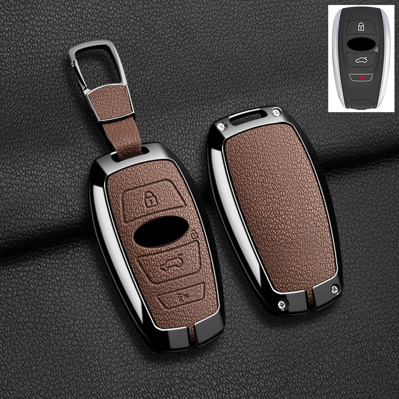 Passende Autoschlüsselhülle aus Zinklegierung für Subaru WRX XV Crosstrek Legacy BRZ Forester Impreza STi Outback 2015-2019 Zubehör – Detail 23