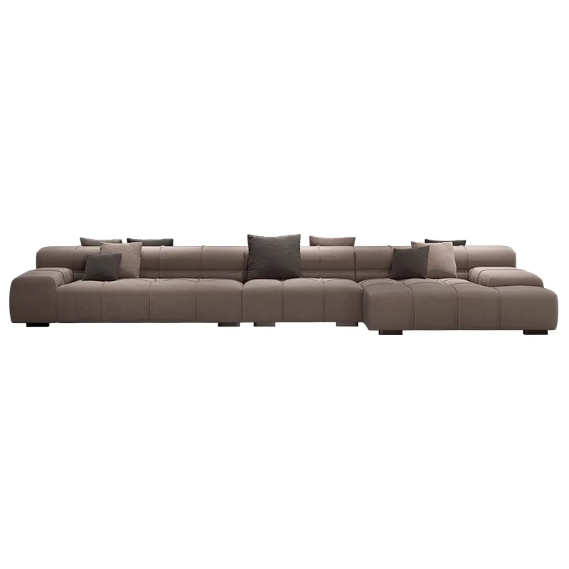 double-sided sitting room island module sofa large flat floor back-to-back villa large horizontal hall two-way seating
