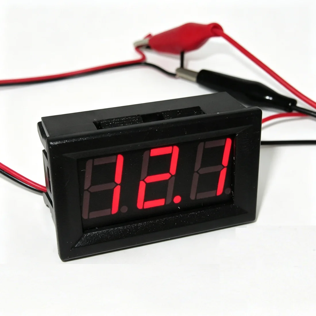 Red 2 Wire DC 4.7V-30.0V 0.56 Inch LED Digital Voltmeter Mini Voltage Meter Head Voltage Detector