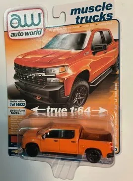 Auto World 1/64 AW 2020 Silverado Trucks Diecast Model Car Kids Toys Gift