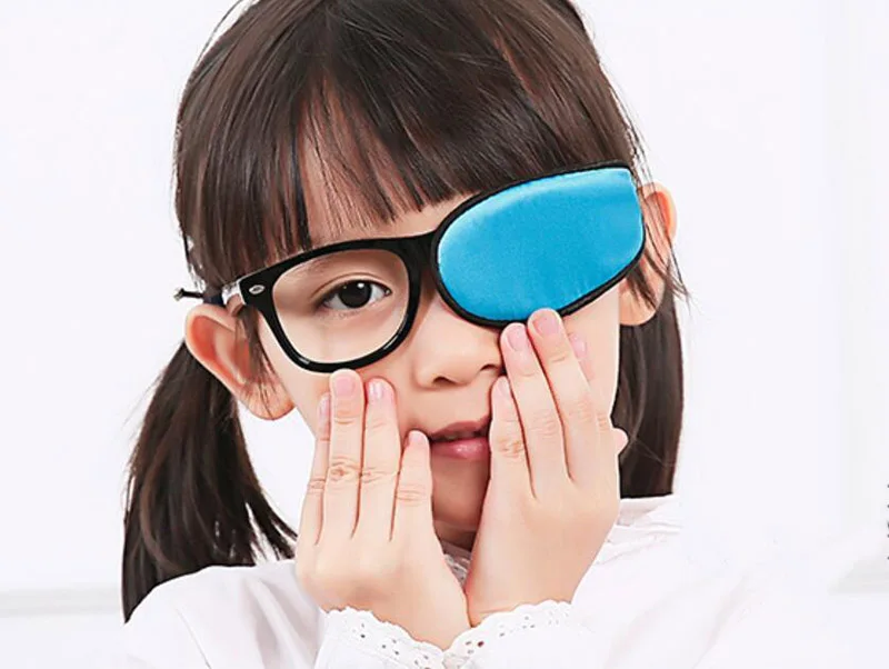 HANRIVER Bosseyed children amblyopia correction of single eye mask to cover all adult men and women's eye