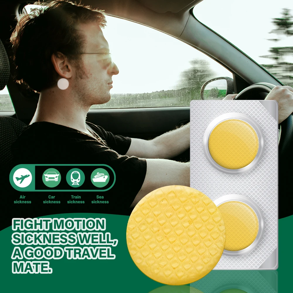 8/40/80Pcs Sumifun Hydrogel Carsickness Patch Head Massage Relax Motion Sickness Sticker Relieve Dizziness Nausea Vomit Plaster