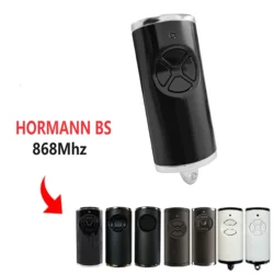 Hormann Handheld Transmitter BS Bisecur Garage Remote Control Compatible with HSE1 HSE2 HSE4-868-BS black HS1 HS4 HS5 868mhz