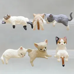 1Pc Cute Cartoon Cat PVC Home Decoration for Water Cup Lid Computer Top Fish Tank Aquarium Edge Micro Landscape Desk Ornaments