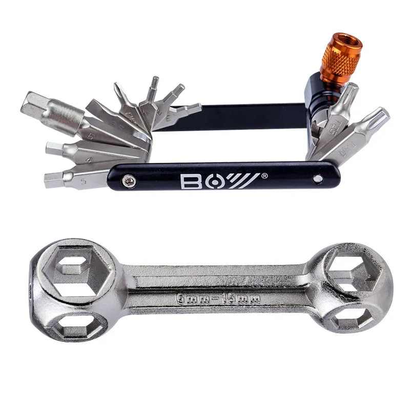 Bicycle Folding Tool 12-in-1 Mountain Road Bike Multi-functional Repair Tool G1150