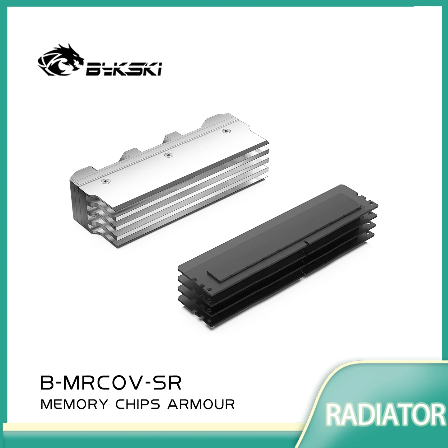 

Bykski B-MRCOV-SR Server Memory Water Block Use for DDR4 DDR5 Dual or 4 Channel 2pcs 4pcs RAM Silver Copper Radiator