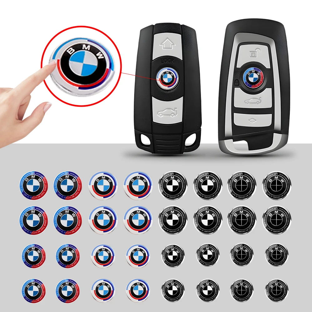 2/5/10pcs 11/14mm Aluminum Car Remote Key Stickers Emblem For BMW M Performance F30 F10 E90 F20 E46 E60 E70 E39 Auto Accessories