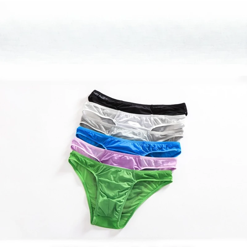 Celana Dalam Pria Celana Dalam Bokong Jaring Ultratipis Pakaian Dalam Low-Rise Lingerie Kantung Cembung U Celana Dalam Olahraga Sejuk Tanga Slip