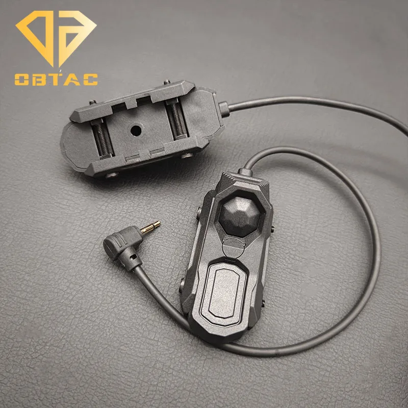 Tactical Scout Light Button Mount DC/SF/2.5/3.5 Plug Remote Switch Fit MLOK Keymod 20MM Rail Flashlight And Laser Weapon Switch