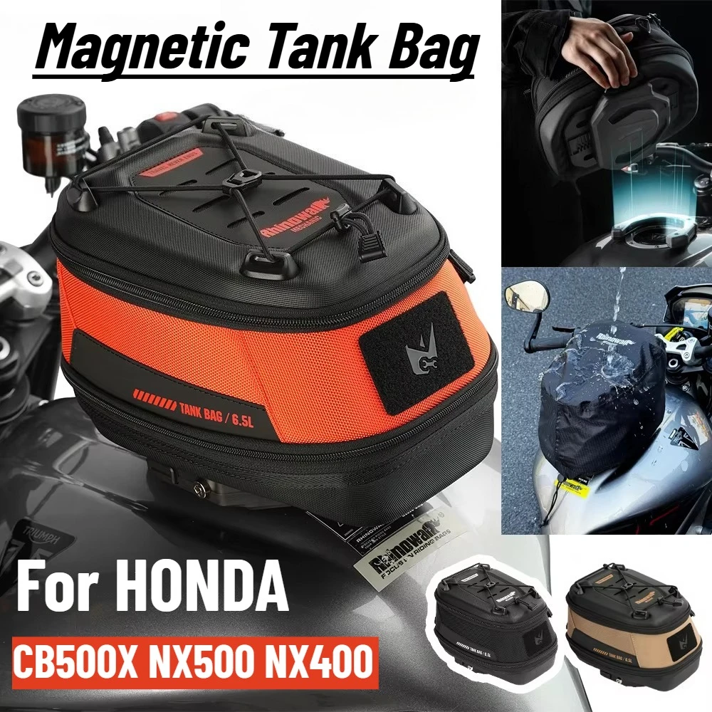 Magnetic Tank Bag For HONDA CB500X NX500 NX400 NX 400 CB 500 X Motorcycle Accessories Quick-Release Anti-Theft With Rain Cover