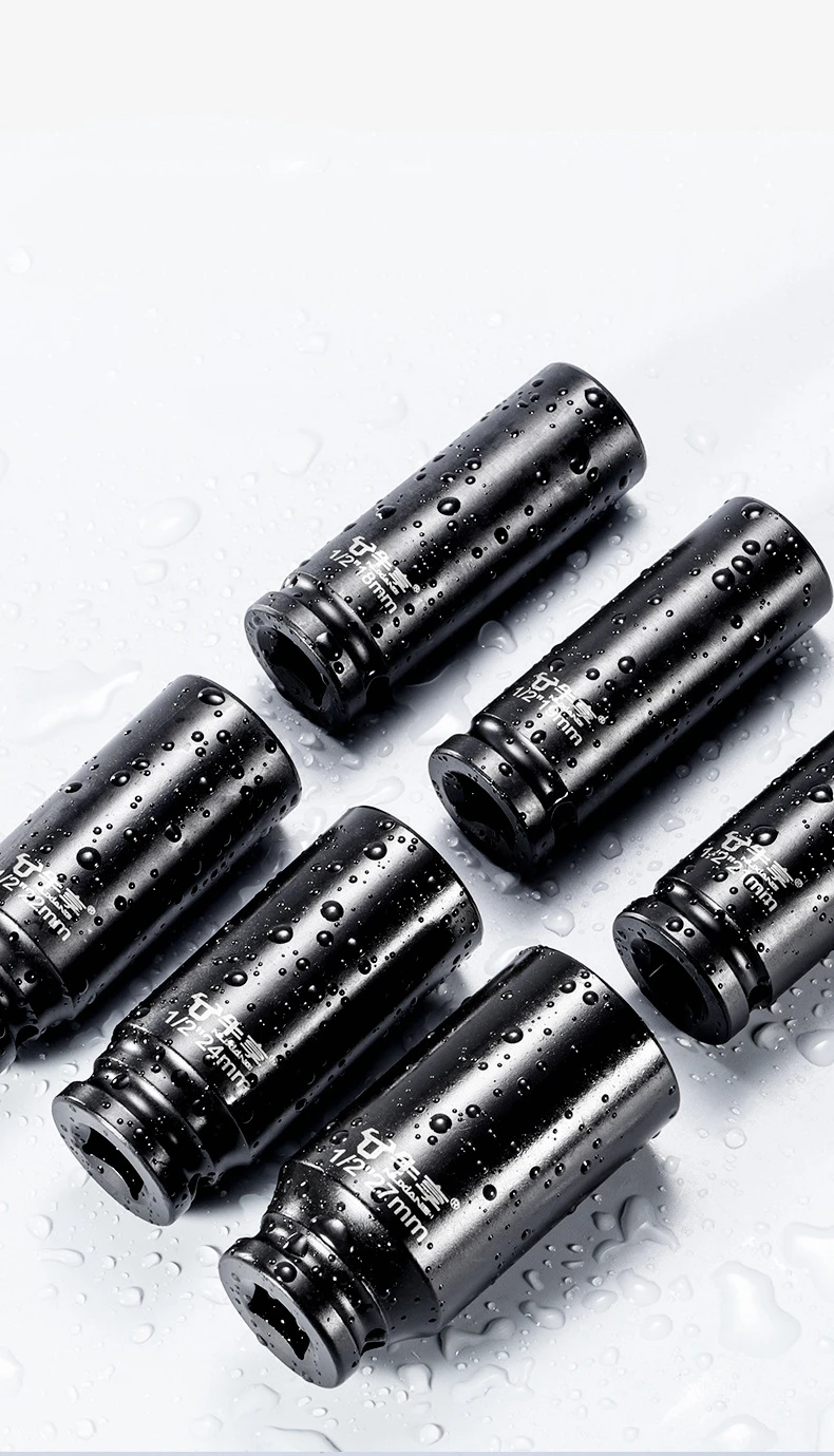 8–28 mm Schlagschrauber-Steckschlüssel, quadratischer Treiberkopf, 1/2 Zoll Schlagschrauber, verlängerter Adapter, Schraubenschlüsselkopf, Sechskant-Elektroschraubenschlüssel-Steckschlüssel – Detail 6