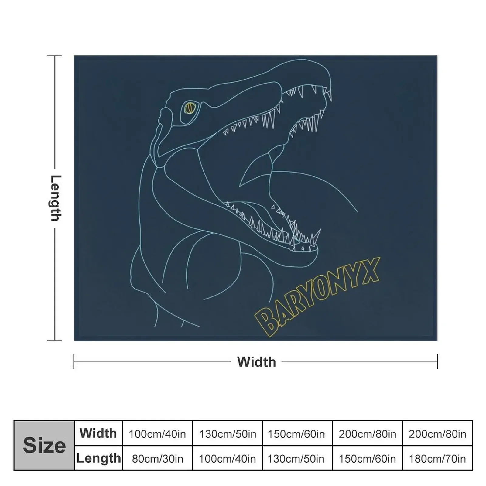 Baryonyx lineart Throw Blanket sofa bed Comforter Blankets