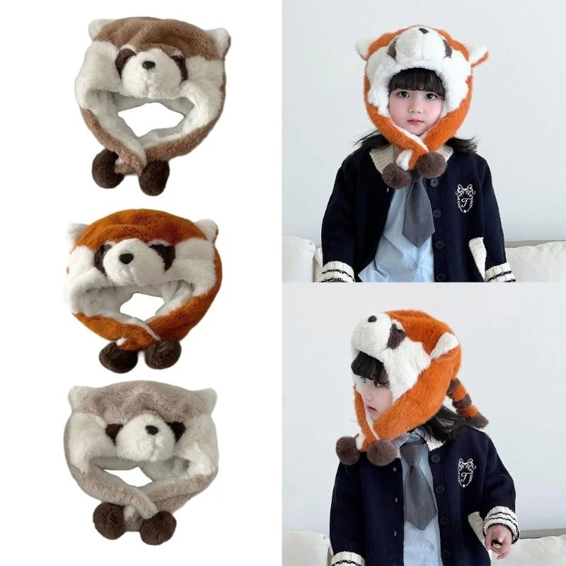 

Q81A Ear Caps Kids Earflap Hat Winter Windproof Soft Hat for Boy Girl