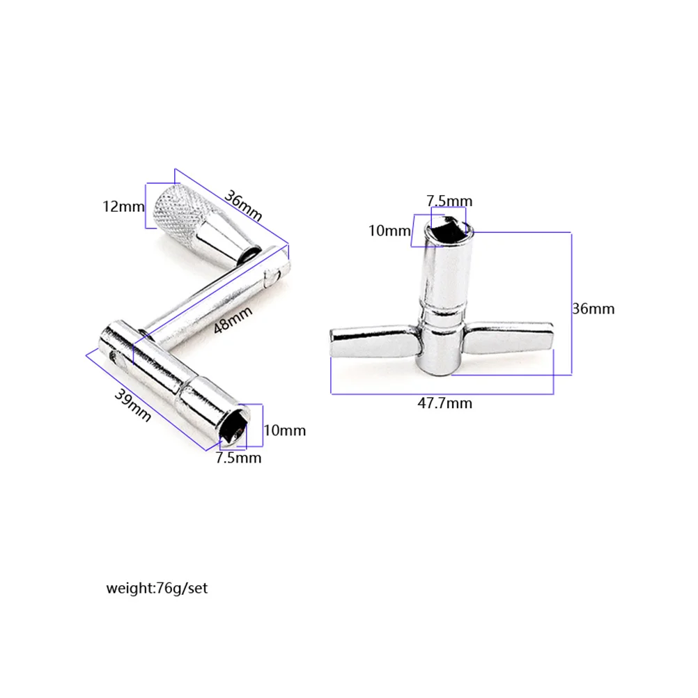 

1Set Drum Keys Heavy Duty Metal Drum Set Keys Quick Removal Tuning Tool for Percussionists Metal Wrench Wrench