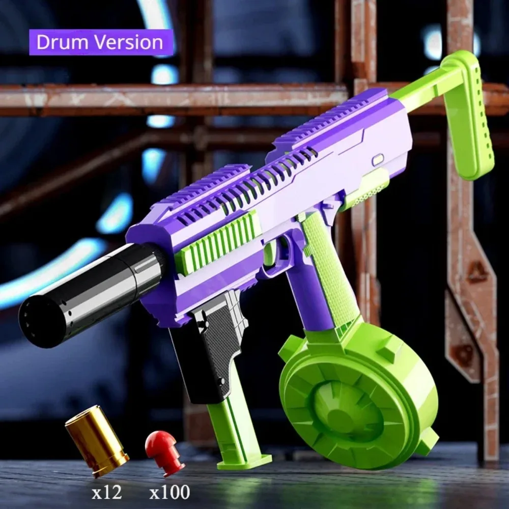 3D Radish Toy Gun Model Shell Throwing Combat Master 2011 Pistol Continuous Firing Soft Bullet Outdoor Cs Game for Children Gift