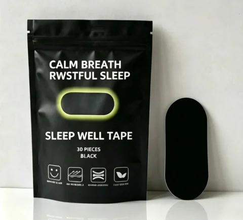 Anti Snoring Mouth Tape Medical Grade Sleep Strips for Snoring Relief & Breathing Gentle Nasal Tape for Travel Home Use Bagged