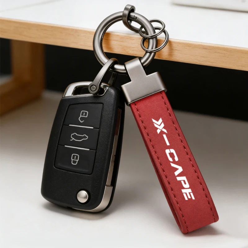 Motorcycle Keyring High-Grade Leather Suede Keychain For Moto Morini X-CAPE 650 T/TS Seiemmezzo STR SCR Super-Scrambler