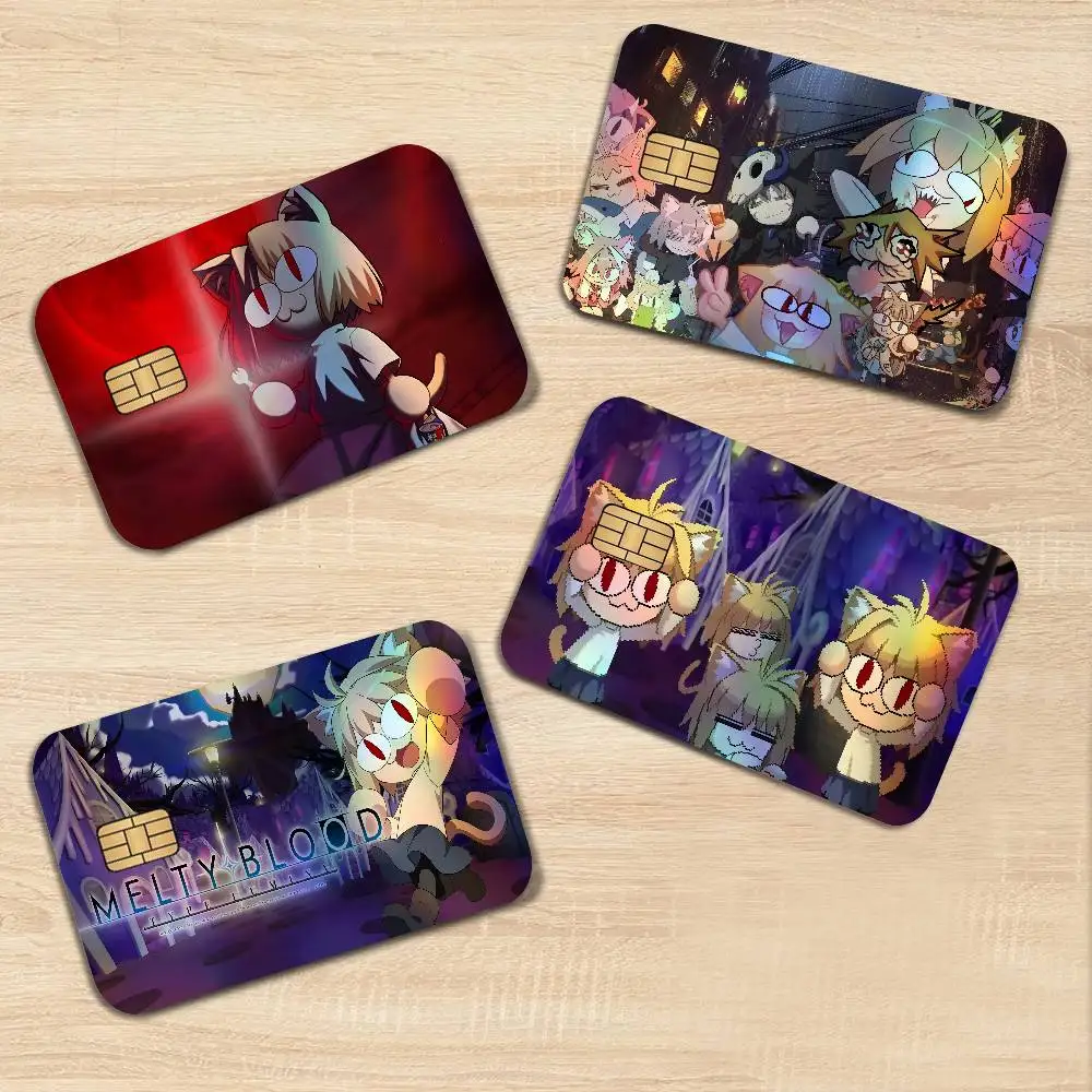 Neco-arc Gamer Trendy Laser Glitter Bank Card Stickers All Match Multi Purpose Use