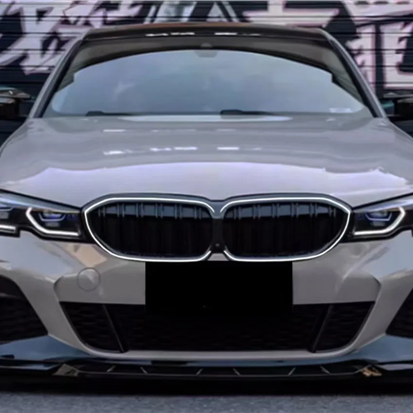 Led Licht Enkele Lijn Dubbele Lijn Voor Bmw G20 G21 G28 325 2019-2022 Auto Voorbumper Kap Nier grill Racing Roosters Raster Met