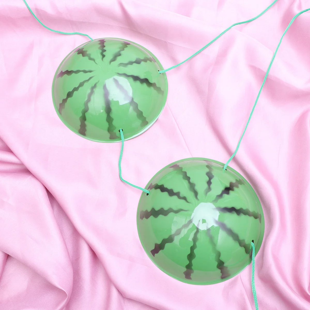 

Grass Skirt Bra Creative Watermelon Design Costume For Adults Performance Party Beach Holiday Dress Up Accessory