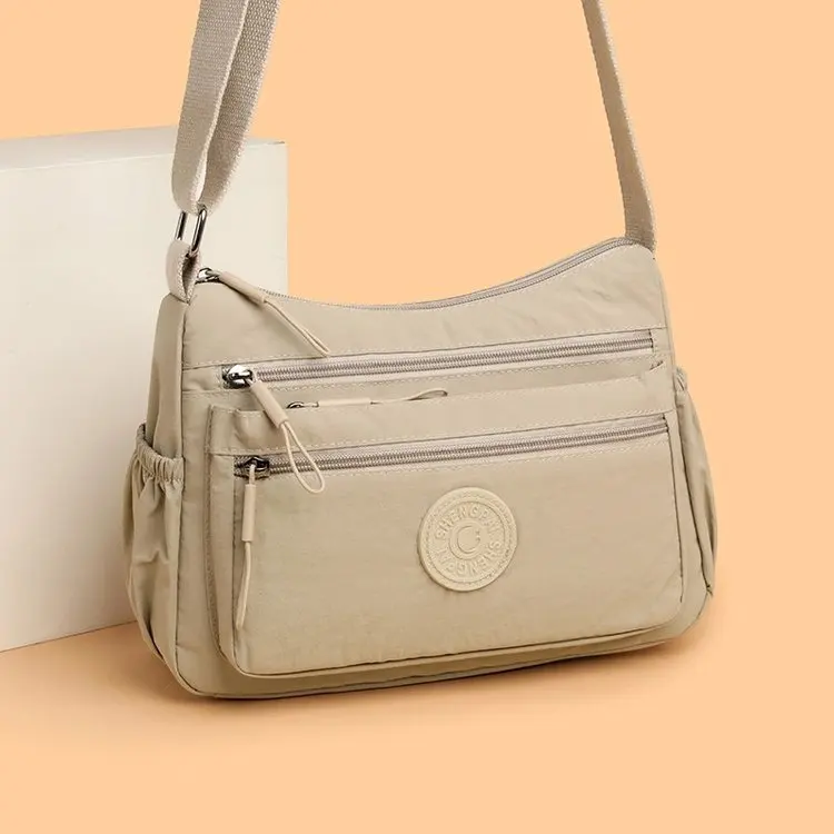 

Summer 2025 Nylon Crossbody Bag for Women, Lightweight Convertible Shoulder Purse, Casual Commuter Bag for Work & Travel