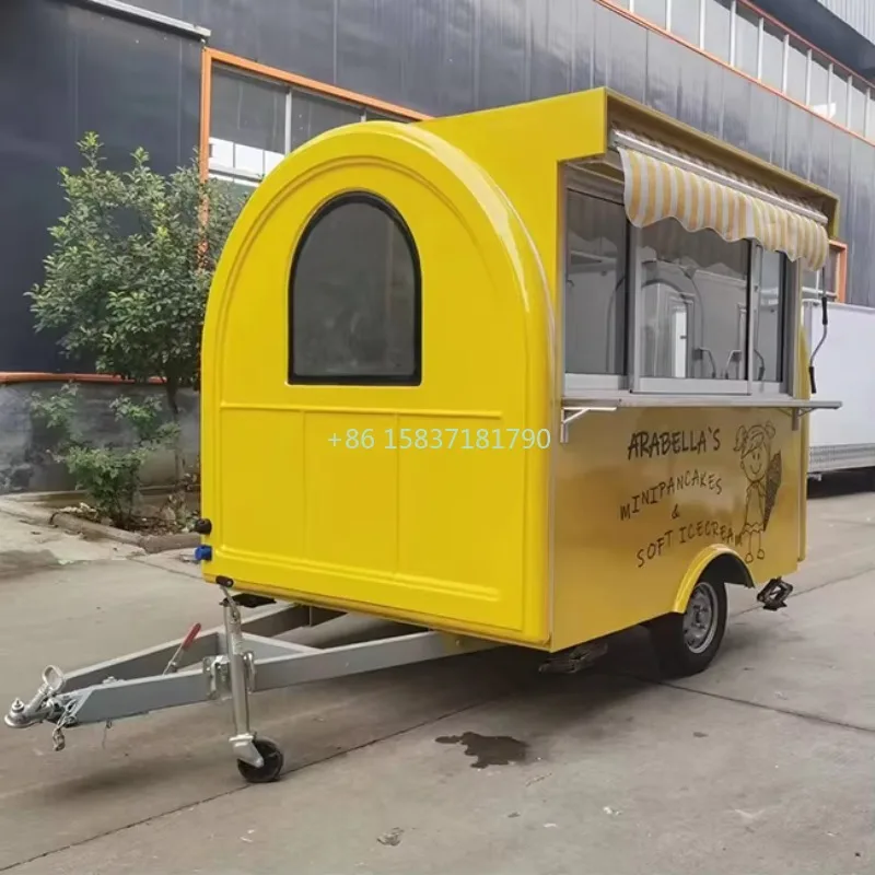

Mobile Shaved Food Truck Ice Candy Tornado Potato Fryer Food Cart Low Energy Consumption Food Truck Trailer Machine for Canada
