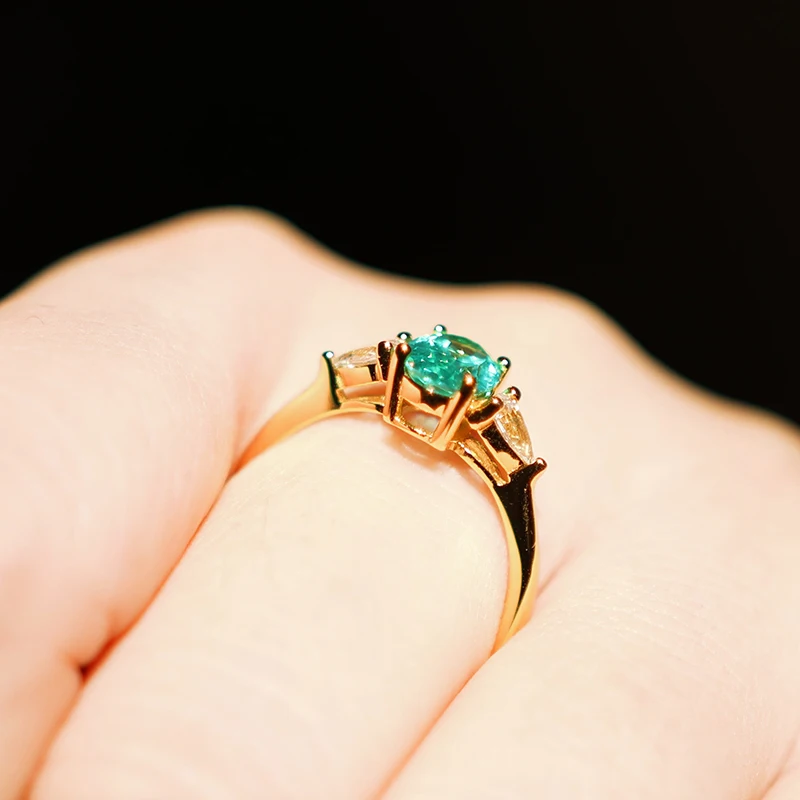 Paraiba-Labor-Saphir in Trillionenform mit VVS1-Zertifikat, Großhandelsdiamant für DIY-Anhänger, Schmuckherstellungsmaterialien, Edelstein – Detail 21