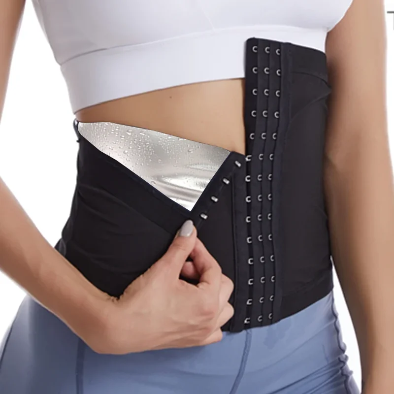 Women Abdomen Reducer Workout Sauna Suits Fitness Sweat Waist Trimmer Belt Waist Trainer Fat Burning Belly Slimming Corsets image 3