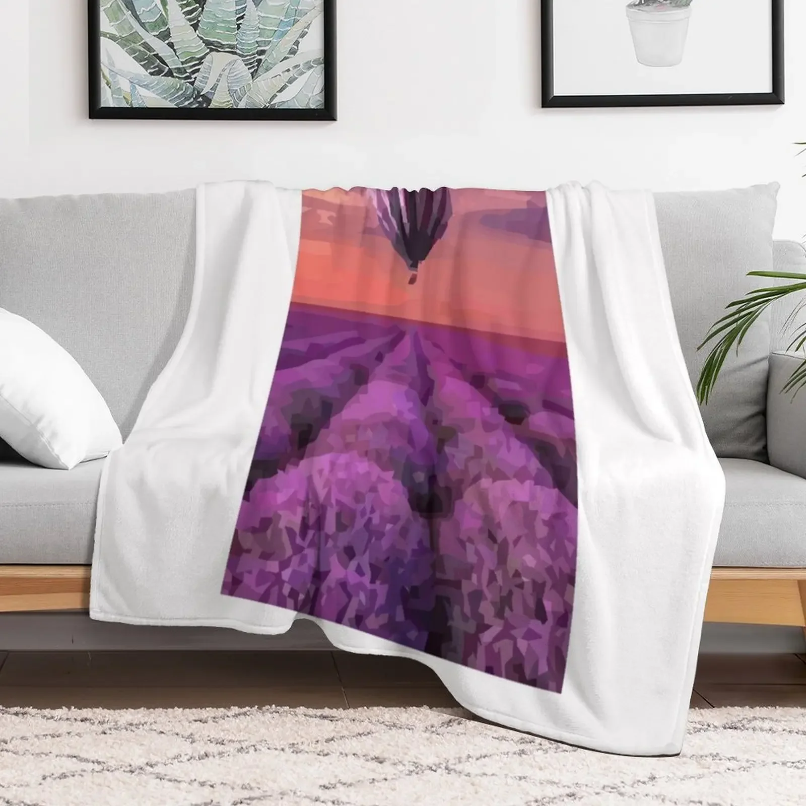 New Purple Balloon Throw Blanket Multi Use Warm Blanket for Living Room Bedroom