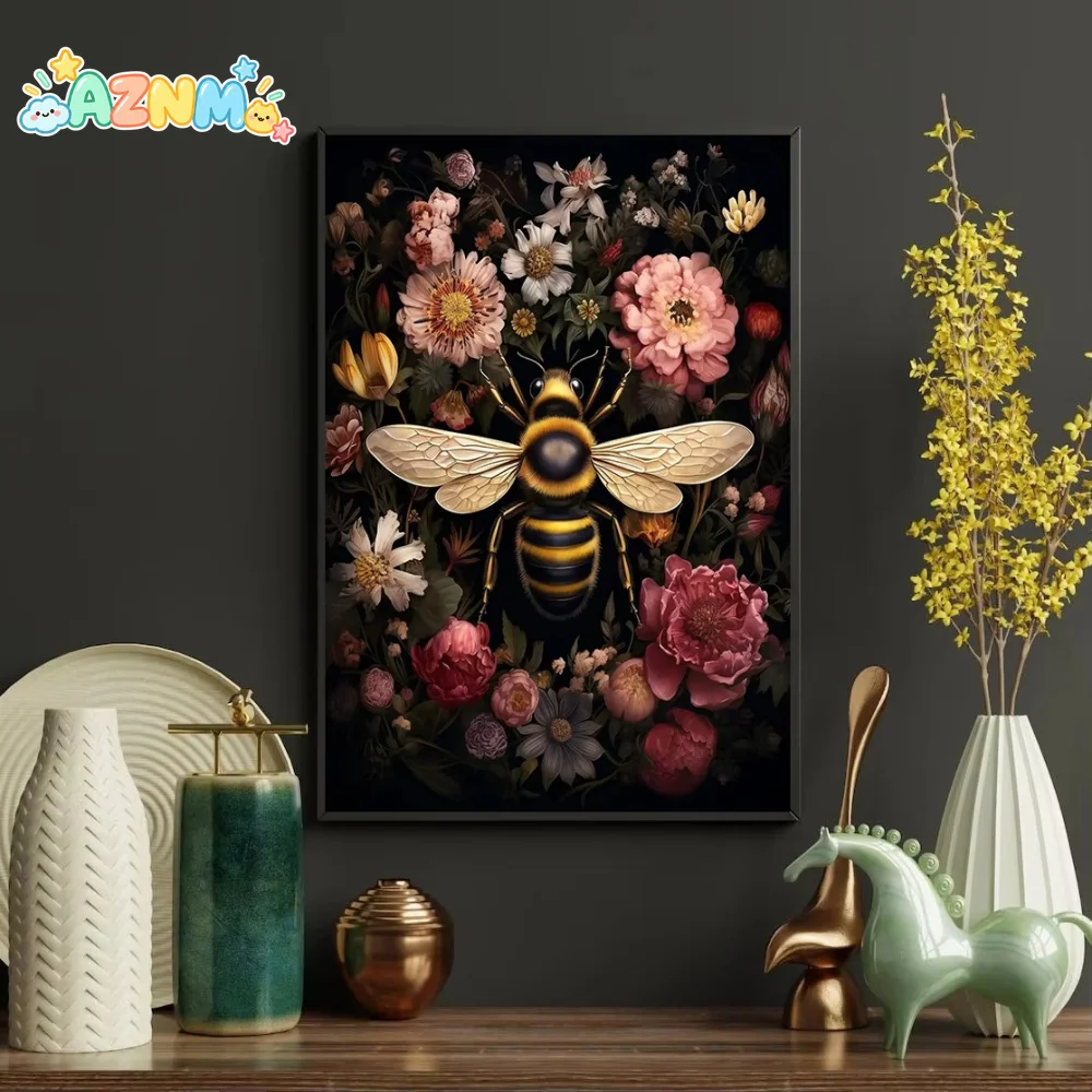 Dark Academia Plant Flower Animal Moth Fox Albino Fruit Bats Hare Poster Canvas Printing Moody Goth Vintage Wall Art Room Dec