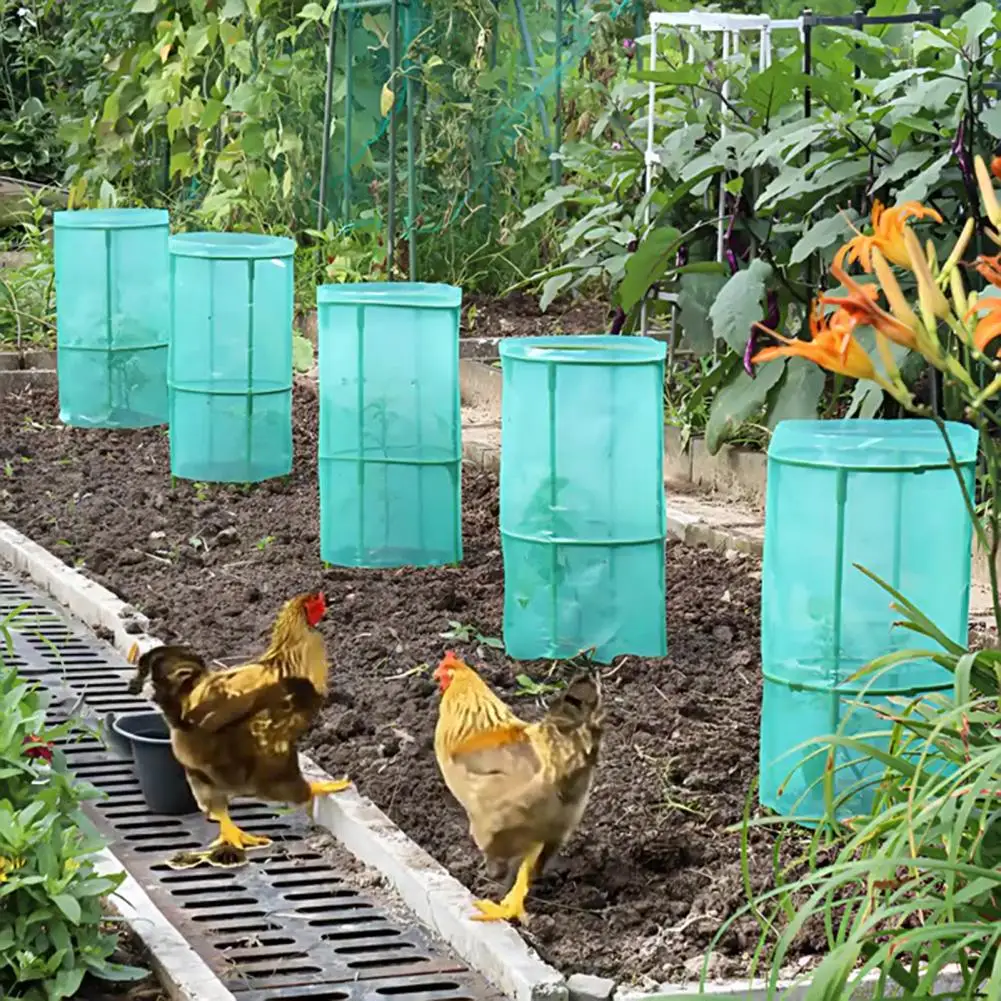 Frost Protection Plant Cage Ventilated Plant Guard from Animals Quick Setup Garden Cloches for Seedlings
